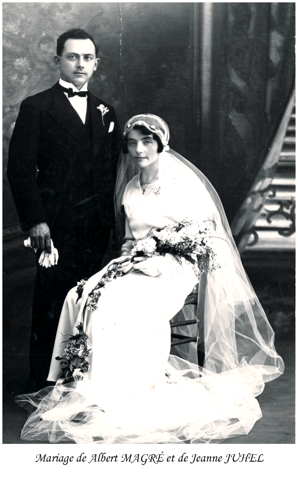 Mariage : Albert MAGR&Eacute; et de Jeanne JUHEL