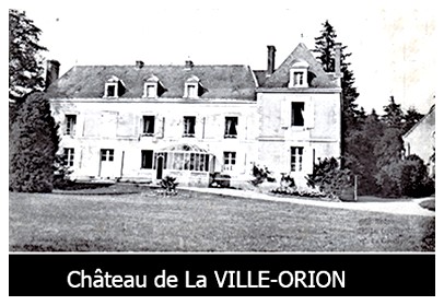 Cette seigneurie doit sans doute son nom &agrave; la famille Orion dont parle le Cartulaire de Redon en 1108[1]. Les armes de cette famille ont &eacute;t&eacute; retrouv&eacute;es sur une pierre provenant des anciens b&acirc;timents de la Ville Orion. Elle avait droit de haute, moyenne et basse justice. Les seigneurs de la Ville Orion avaient droit d&rsquo;enfeu dans la chapelle du Rosaire en l&rsquo;&eacute;glise paroissiale de Carentoir avec les sieurs de la Danais et de la Cossaye. Ces seigneurs avaient &agrave; charge une chapellenie avec une chapelle pr&egrave;s du ch&acirc;teau. Les fiefs et terres rattach&eacute;s se trouvaient pratiquement tous sur Carentoir mis &agrave; part Buhan et Dramels.