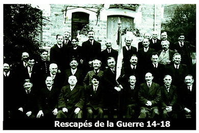 les rescap&eacute;s de la guerre 1914-1918 de La Gacilly