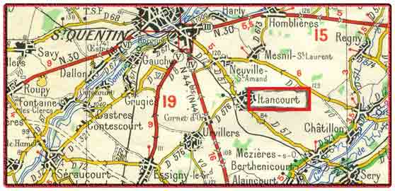 COURLIER Albert Joseph -MPF : 28-11-1917 &agrave; Itancourt ( Aisne) : tu&eacute; &agrave; l&rsquo;ennemi