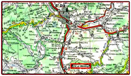 DEBRAY Joseph  -MPF : 10-9-1914 au Col de Mandray (Vosges) 