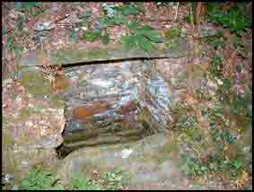 C&rsquo;est la r&eacute;plique de celle du Chesne Rond sauf que le toit est horizontal. D&rsquo;ailleurs, elle n&rsquo;en est pas tr&egrave;s &eacute;loign&eacute;e et c&rsquo;est sans doute la raison pour laquelle le chemin qui les relie porte le nom de chemin des Puits