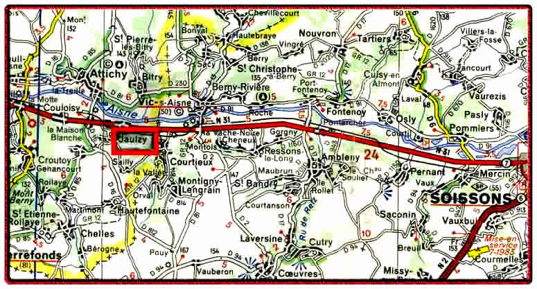 GAUDIN Jean Anne Marie -MPF : 22-10-1914 &agrave; Jaulzy (Oise) pr&egrave;s de Soissons