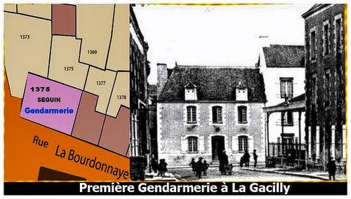 En 1884 et pour servir de gendarmerie, la maison de Louis Bourr&eacute;e au Bout-du-Pont sera lou&eacute;e par la commune pour une dur&eacute;e de 18 ans et pour un loyer de 1.000fr par an. Elle sera achet&eacute;e par la commune en 1921 et agrandie l&rsquo;ann&eacute;e suivante.