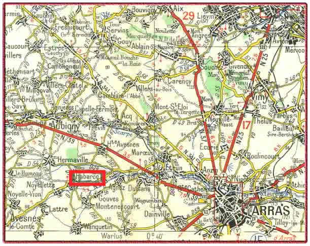 G&Eacute;RARD Pierre Marie - MPF : 30-8-1915 &agrave; l&rsquo;ambulance 10/14 &agrave; Habarcq (Pas de Calais)