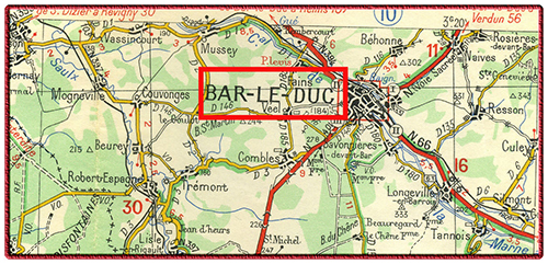 JOUBIN Joseph Camille -MPF : 27-5-1917 &agrave; l&rsquo;h&ocirc;pital central de Bar-le-Duc (Meuse)