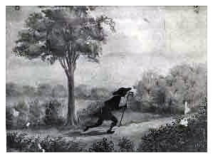 = le pr&ecirc;tre serra affectueusement l&rsquo;enfant dans ses bras et lui dit en levant les yeux au ciel &laquo; Va, mon enfant, retrouver et consoler ta m&egrave;re ; tu en sais plus que moi ; tu n&rsquo;as plus besoin de mes pauvres le&ccedil;ons car la gr&acirc;ce de Dieu t&rsquo;a fait plus savant que moi &raquo;. Jugon partit &agrave; l&rsquo;instant et ses bonnes jambes lui abr&eacute;g&egrave;rent le chemin. 