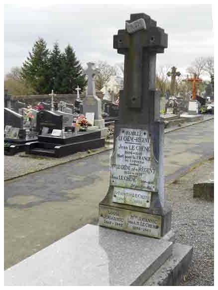 LE CH&Ecirc;NE Jean Fran&ccedil;ois Marie - MPF : 6-4-1915 au combat de la For&ecirc;t d&rsquo;Argonne (Meuse)