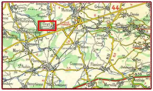 SOREL Julien -MPF : 23-8-1914 &agrave; Oret pr&egrave;s de Charleroi (Belgique) 