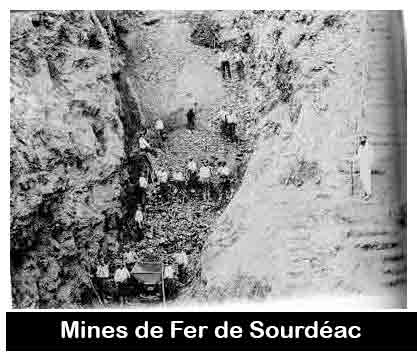 une voie partait des mines de fer de Trobert en Renac. Elle prit le nom de Vieux Chemin des Forges. 
Ce village de Trobert semble &ecirc;tre le n&oelig;ud de tout un ancien r&eacute;seau de ces chemins qui desservaient les nombreuses exploitations de minerai de fer. L&rsquo;un de ces chemins passait donc ensuite pr&egrave;s des exploitations m&eacute;tallif&egrave;res de Roche-Creuse &agrave; c&ocirc;t&eacute; du Binon en Bains-sur-Oust puis au gisement se trouvant au pied des rochers de Roussimel o&ugrave; apparaissent les ruines d&rsquo;une construction qui devait &ecirc;tre une fonderie importante si l&rsquo;on en juge par l&rsquo;accumulation de scories ferrugineuses dans les champs voisins. Ce chemin arrivait ensuite aux mines de fer tr&egrave;s importantes de Sourd&eacute;ac en Gl&eacute;nac, continuait vers les mines des Taillis 

