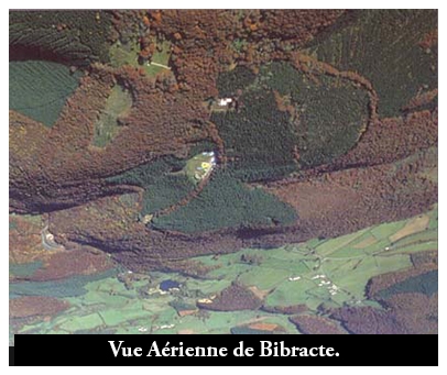VUE AERIENNE DE BIBRACTE